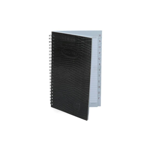 Libreta Índice Telefónico Espiral 567 BUHO Negro 