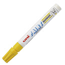 Marcador Permanente Punta Redonda Amarillo Px 20 UNIBALL 