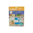 Etiqueta Inkjet/Laser 70 X 35 Mm 600 Un ADETEC Blanco 