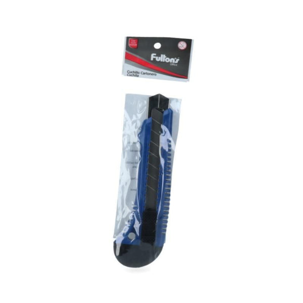Cuchillo Cartonero Grande Guia Larga Freno Presion FULTONS 