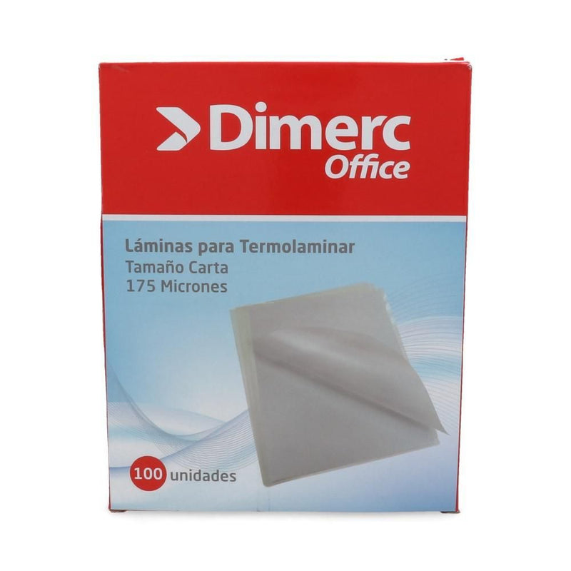 Sobre Carta Para Plastificar 229 X 290 Mm 100 Un 175 Micrones DIMERC 