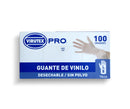 Guante Desechable Vinilo S/Polvo Talla L 100 Un VIRUTEX 