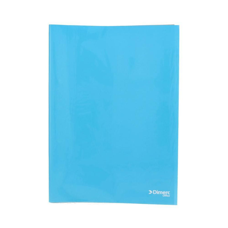 Carpeta Plastificada Con Acco Clip Oficio Celeste DIMERC 