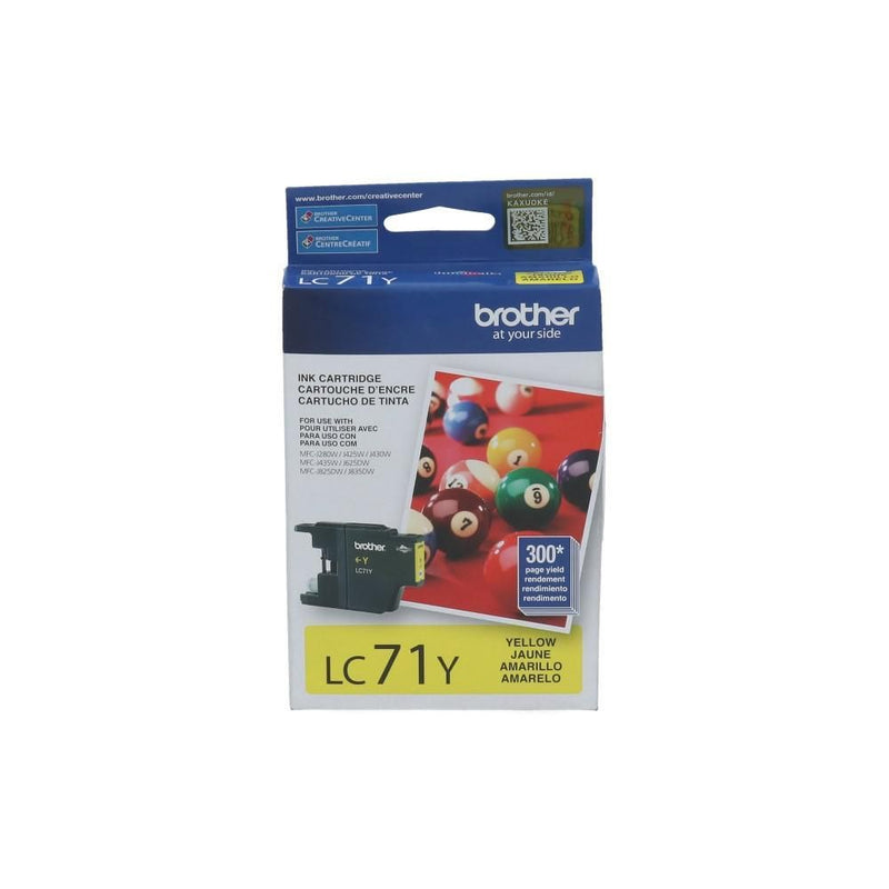 Cartucho Tinta Lc-71 Yellow Mfc-J425W/J625Dw/J825Dw 300 Pg BROTHER Amarillo 