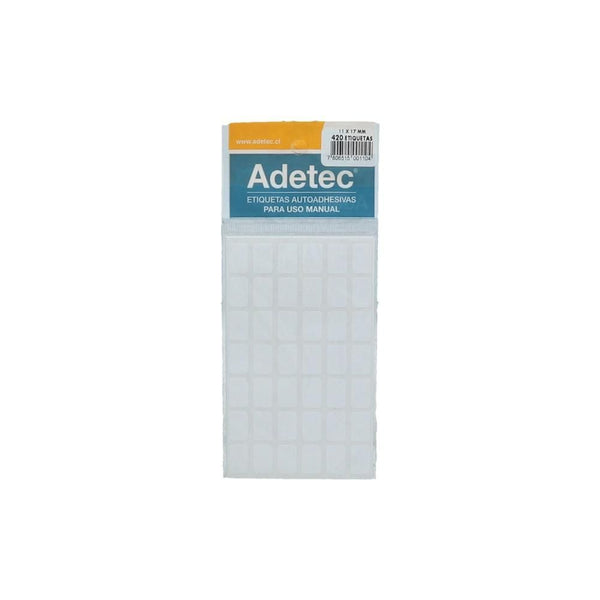 Etiqueta Sobre 11 X 17 Mm 420 Un ADETEC Blanco 