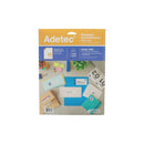 Etiquetas Autoadhesivas Laser Ink-Jet 44 X 13 Mm 25 Hojas ADETEC 