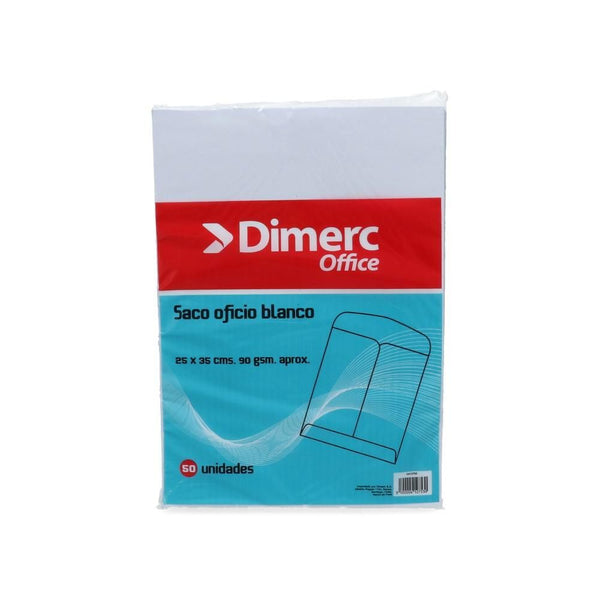 Sobre Saco Oficio Blanco 90 gr 50 Un DIMERC 