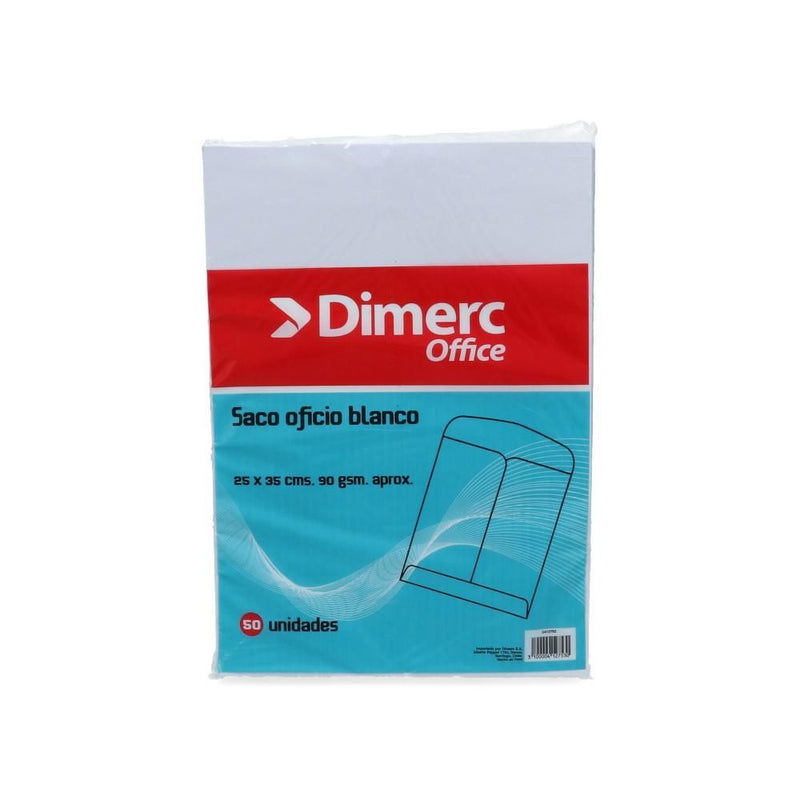 Sobre Saco Oficio Blanco 90 gr 50 Un DIMERC 