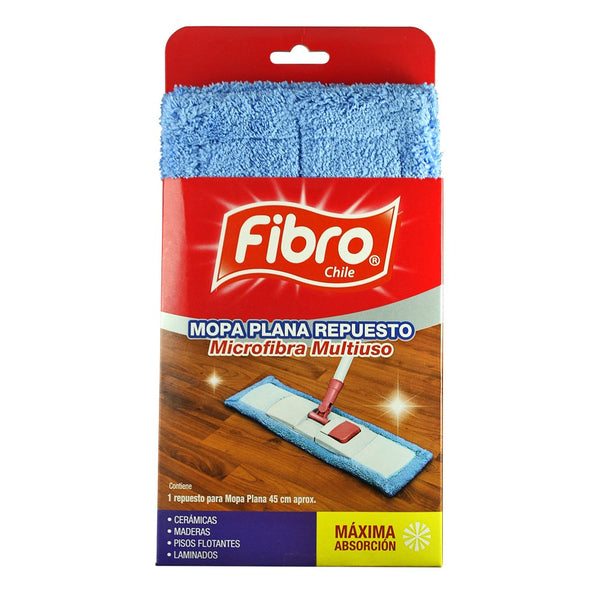 Mopa Plana Sin Mango Micofibra Multiuso FIBRO CHILE 