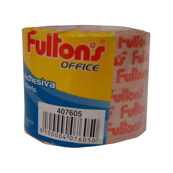 Cinta Adhesiva Transparente 18 Mm 20 Mt FULTONS Transparente 