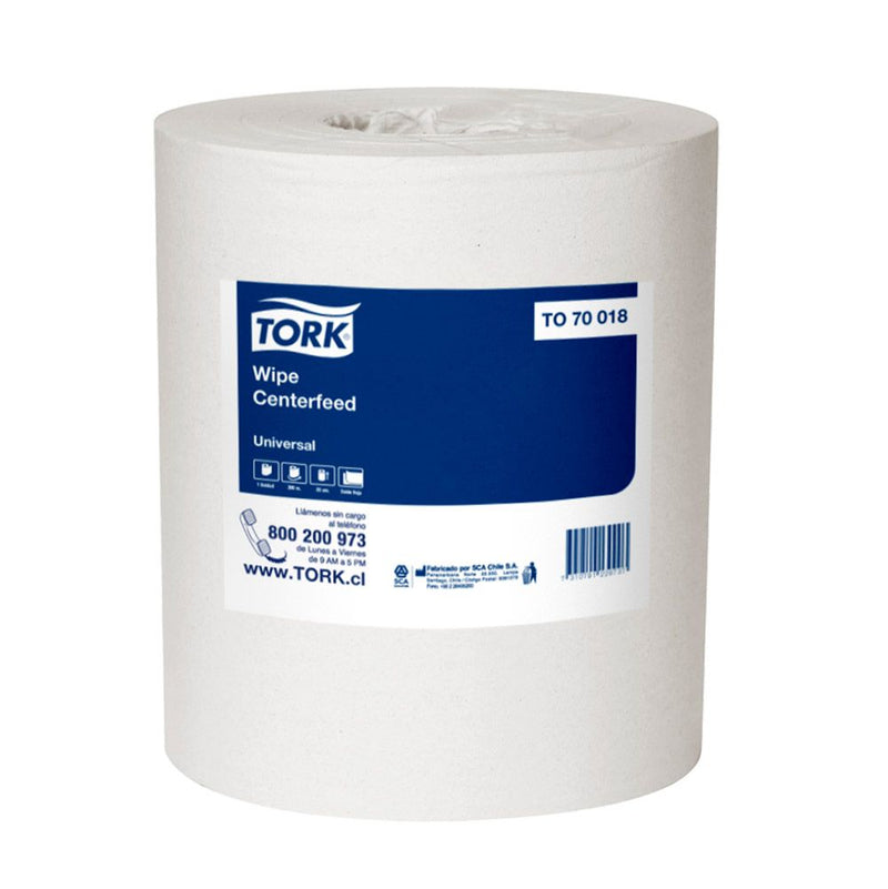 Toalla Papel Hoja Simple 300 Mt 6 Rollos Wipe Sin Cono Centerfeed TORK 