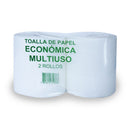 Toalla Papel Hoja Simple 145 Mt 2 Rollos Multiuso Economica SOCOAL 