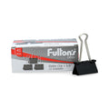 Clips Doble 41 mm Negro 12 Un FULTONS Negro 