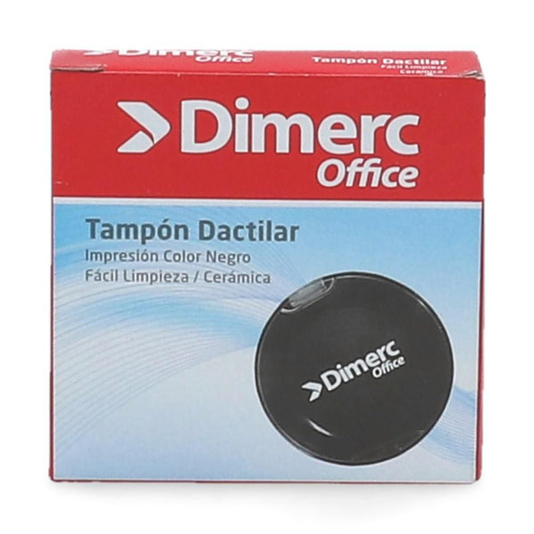 Tampón Circular Huella Digital Negro Ceram Dimerc DIMERC Negro 