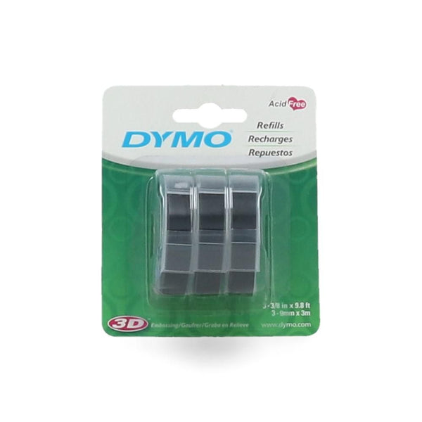 Cinta Rotuladora Etiqueta 3 Un Para Relieve 3/8 X 12 Pulgada DYMO 