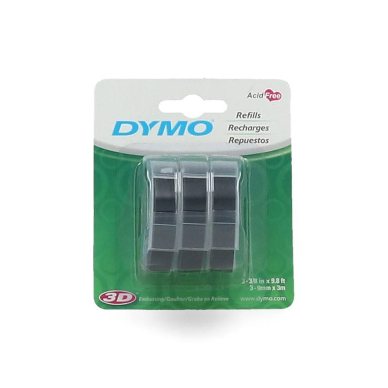 Cinta Rotuladora Etiqueta 3 Un Para Relieve 3/8 X 12 Pulgada DYMO 