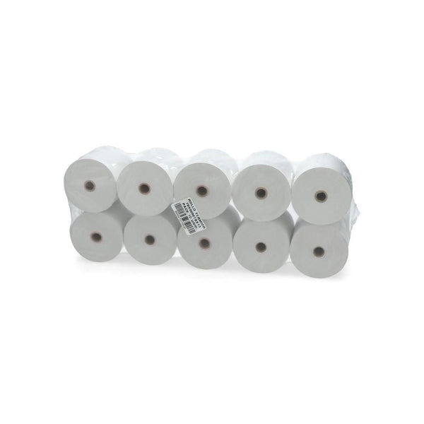 Rollo Papel Termico Paquete 79 Mm X 80 Mt X 13 Cm 55 Gr 10 Un ENGATEL Blanco 