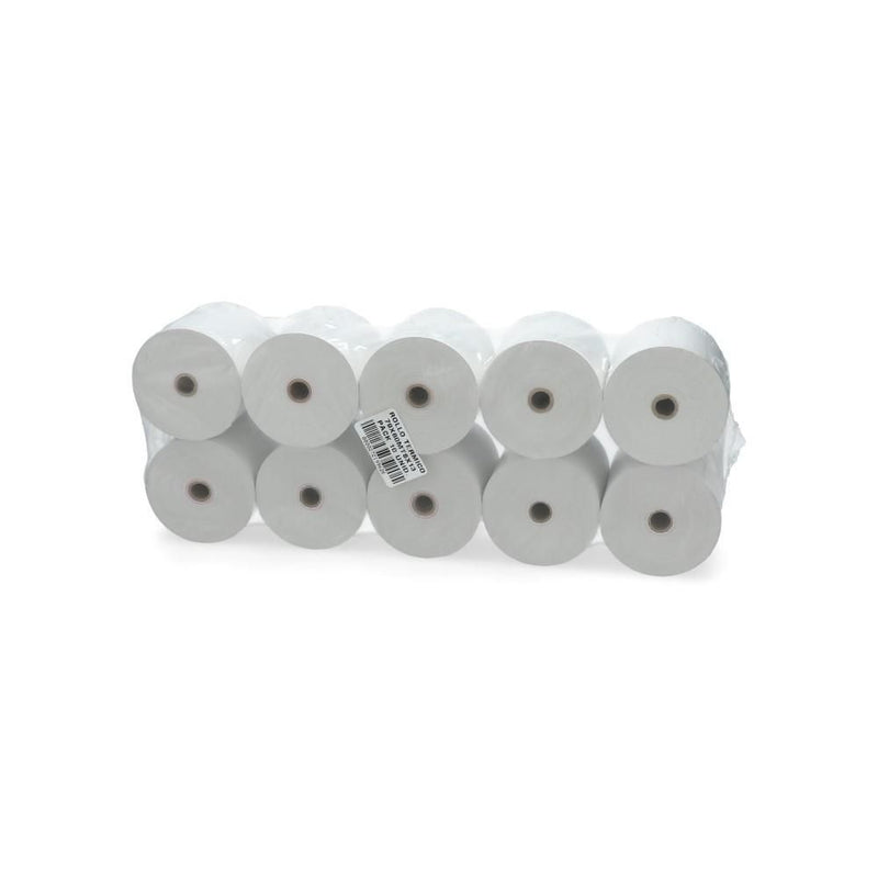 Rollo Papel Termico Paquete 79 Mm X 80 Mt X 13 Cm 55 Gr 10 Un ENGATEL Blanco 