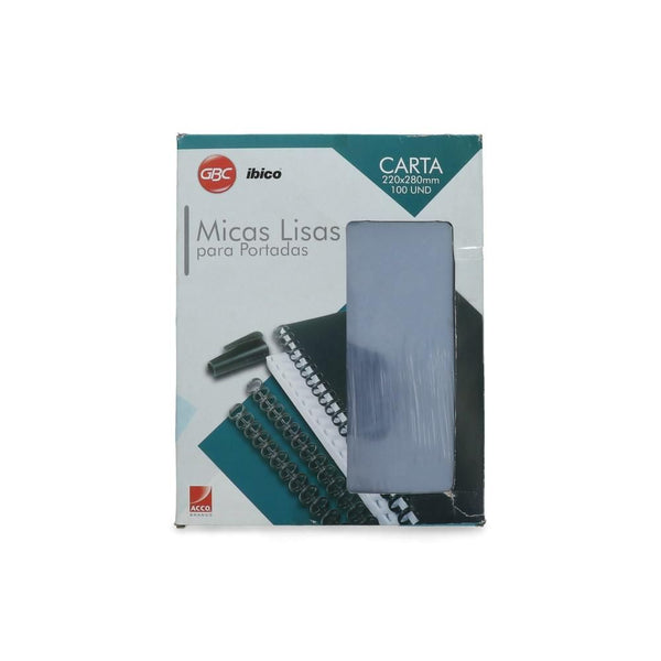 Mica Encuadernacion Carta Natural 100 Un IBICO 