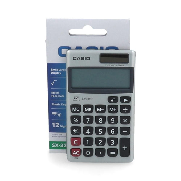 Calculadora Bolsillo 12 Digitos Dual Sx320P CASIO 