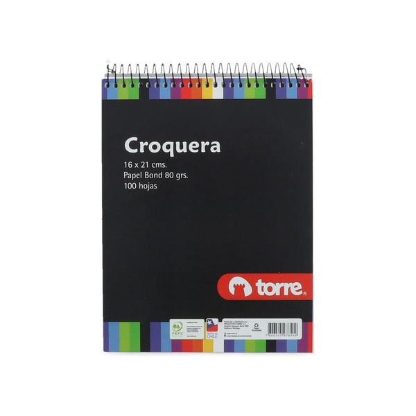 Croquera Blanco 16 X 21 cm 100 Hojas TORRE 