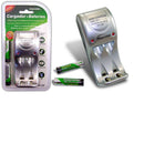 Cargador De Pilas Aa/Aaa + 2 Pilas Aaa MACROTEL 