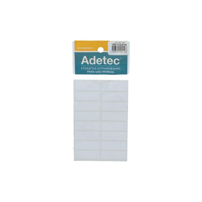 Etiqueta Sobre 13 X 40 Mm 160 Un ADETEC 