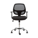 Silla Escritorio Genova Reclinable Respaldo Bajo Con Brazo Negro ONE SIT Negro 