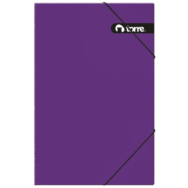 Carpeta Con Elástico Oficio Morado TORRE Morado 
