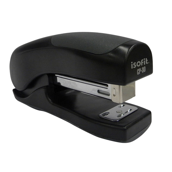 Corchetera Corta Plástica Negro Para 25 Hojas ISOFIT Negro 