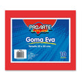 Goma Eva Rojo 20 X 30 cm 10 Hojas PROARTE Rojo 