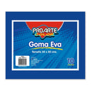 Goma Eva Azul 20 X 30 cm 10 Hojas PROARTE Azul 