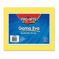 Goma Eva Amarillo 20 X 30 cm 10 Hojas PROARTE Amarillo 
