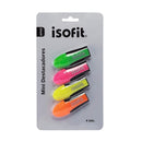 Destacador Escritorio Mini Punta Biselada 4 Colores ISOFIT Colores Surtidos 