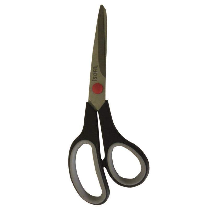 Tijera Oficina 8 Pulgadas Plastico Metal 19 Cm ISOFIT 