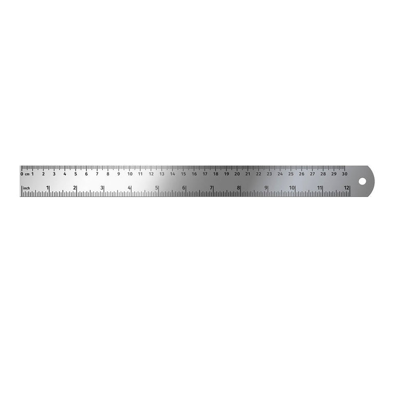 Regla Metalica Acero Inoxidable 30 Cm PROARTE 
