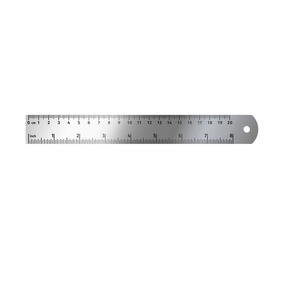 Regla Metalica Acero Inoxidable 20 Cm PROARTE 