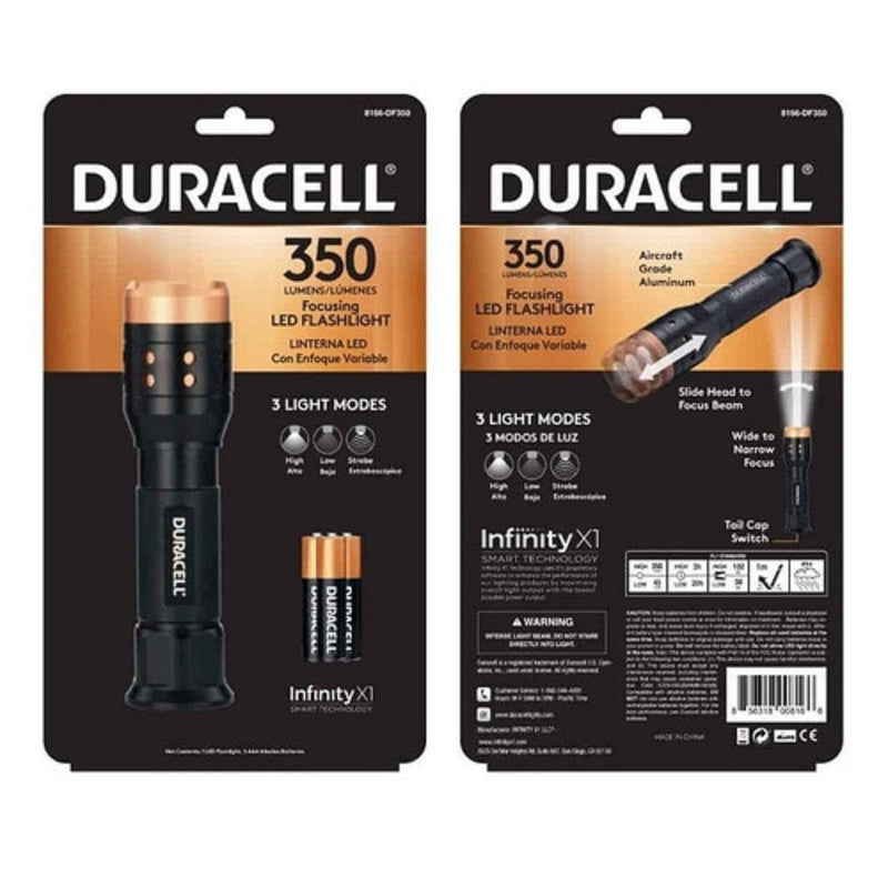 Linterna 350L Foco Ajustable +3Aaa DURACELL 