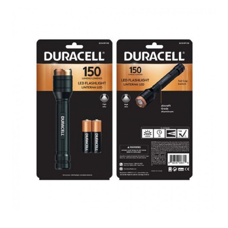 Linterna Aluminio 150L +2Aa DURACELL 
