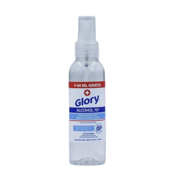 Alcohol 70° Liquido Higienizante 140 Ml GLORY 
