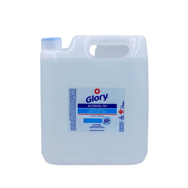 Alcohol 70° Liquido Higienizante 5 Lt GLORY 