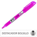 Destacador Bolsillo Rosado Flúor FILGO 
