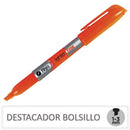 Destacador Bolsillo Naranjo Flúor FILGO 