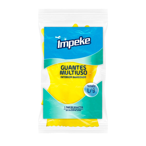 Guante Látex Multiuso Talla L IMPEKE 