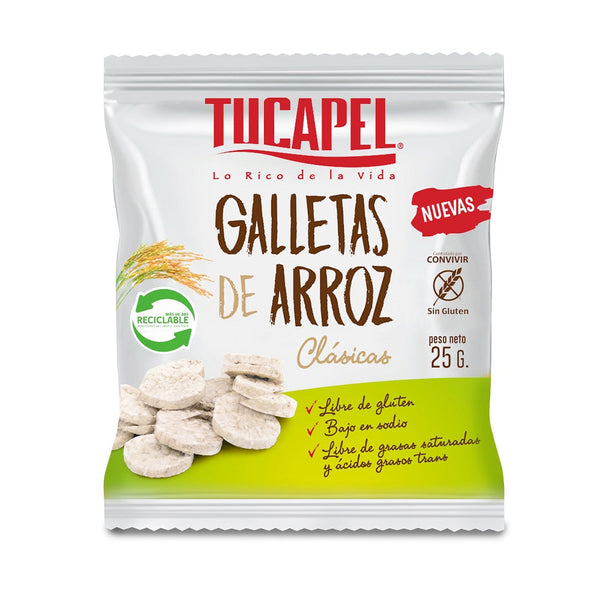 Galletas De Arroz Clasicas 25 Gr TUCAPEL 