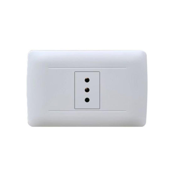 Toma Simple 2P + T 10 A Bco Armado PANELLI 