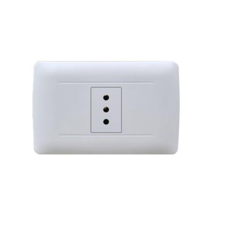 Toma Simple 2P + T 10 A Bco Armado PANELLI 