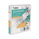 Archivador Catalogo Oficio 2 Aros 2.0'' Blanco TORRE Blanco 