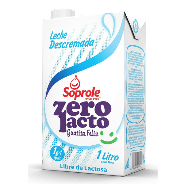 Leche Descremada Sin Lactosa 1 Lt Zero Lacto SOPROLE 