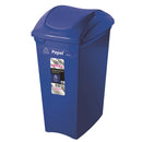 Basurero Plastico Con Tapa Vaiven Azul 40 lt SAN REMO 